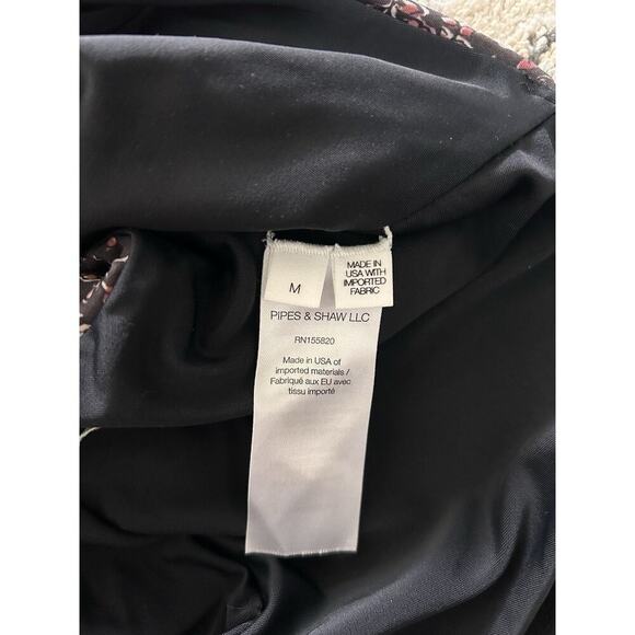 Women’s Veronica Beard Vickerie One-piece Floral Pink Black Halter Swimsuit Sz M - Picture 6 of 6